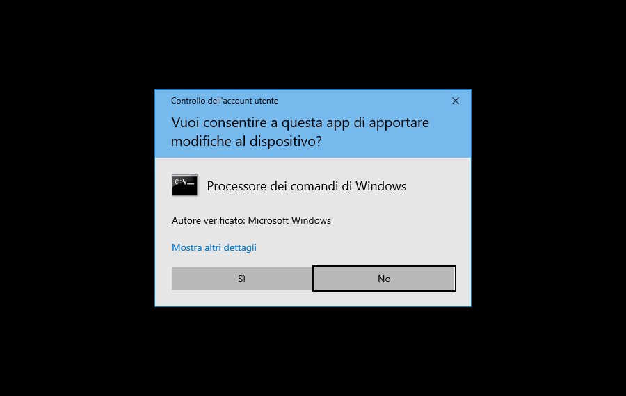 autorizza modifiche al dispositivo da parte di Etcher