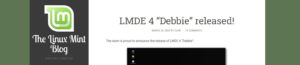 Linux Mint Blog: LMDE rilasciata