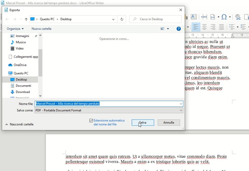 LibreOffice Writer in Windows 10