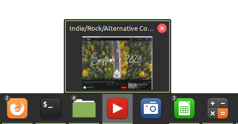 Web App nel pannello di Linux Mint