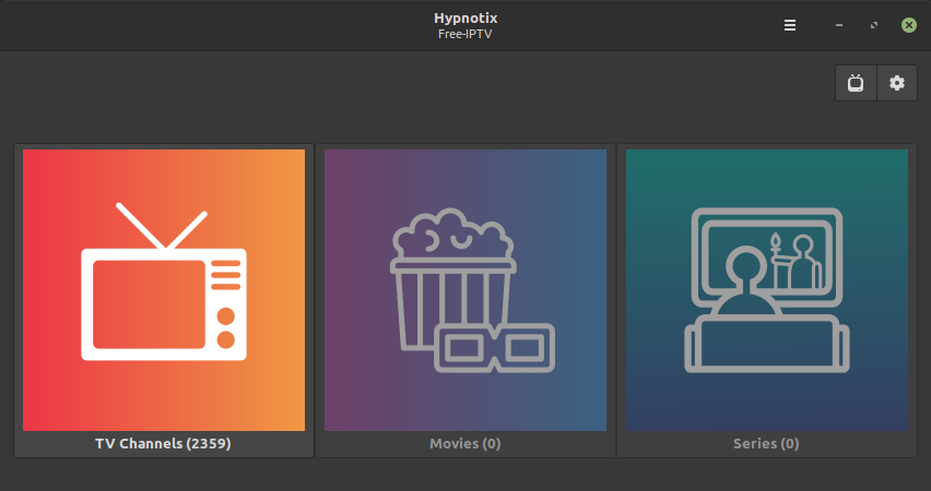 Hypnotix IPTv Linux Mint 20.1 Ulyssa