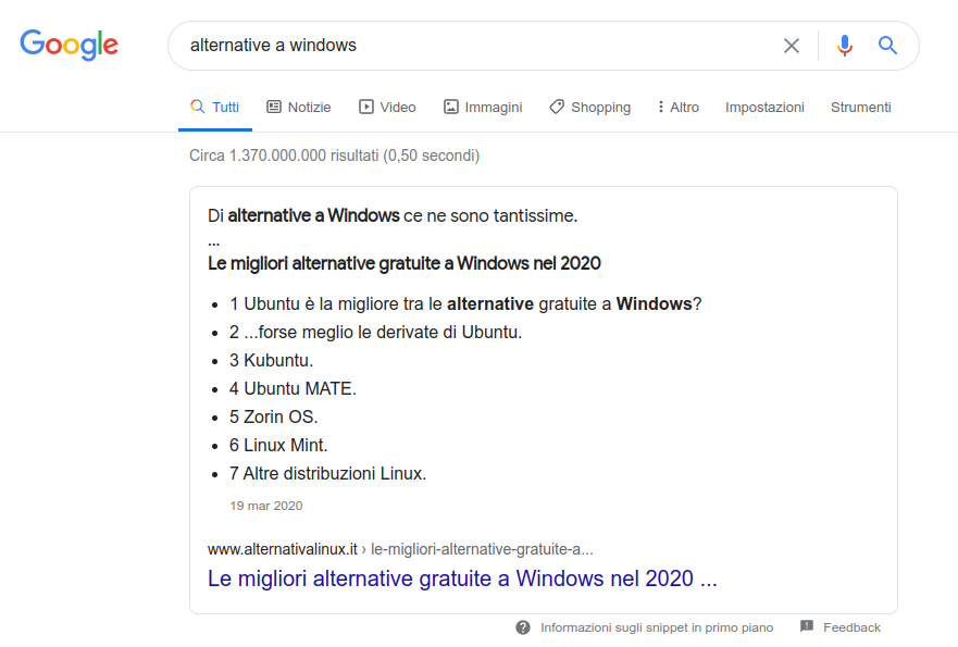alternative a windows su google