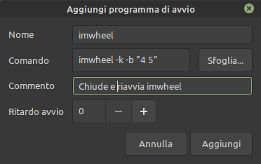 avvio automatico imwheel linux mint e ubuntu