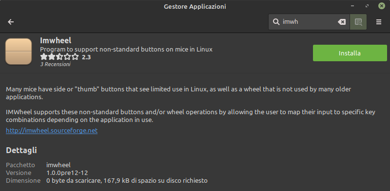 installazione imwheel linux ubuntu