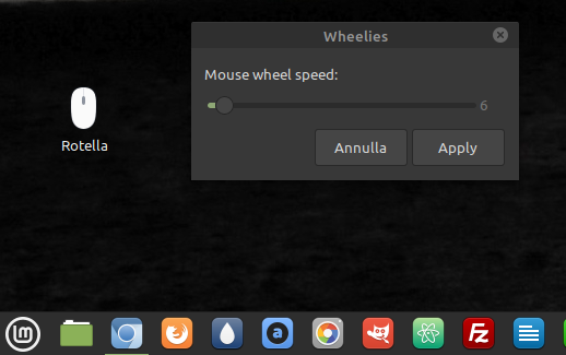 impostazioni mousewheel.sh linux ubuntu rotella