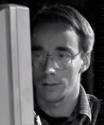 Il giovane Linus Torvalds