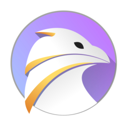 Icona di Falkon, browser alternativo per GNU/LInux