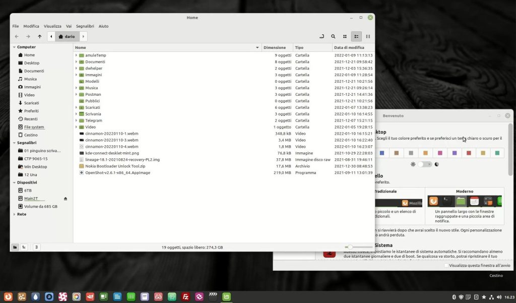 Nuovi temi e colori per Linux Mint 20.3 Cinnamon