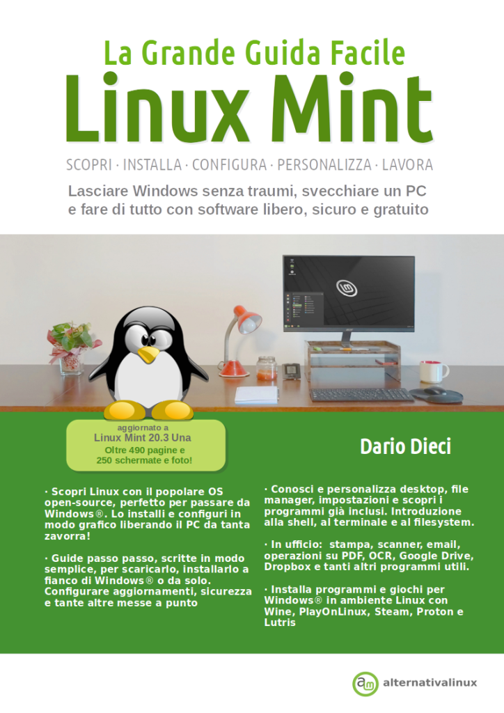 Copertina Grande Guida Facile Linux Mint 20.3