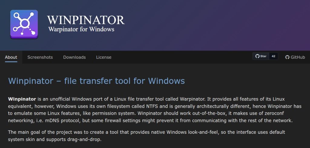 Winpinator, ovvero Warpinator per Windows