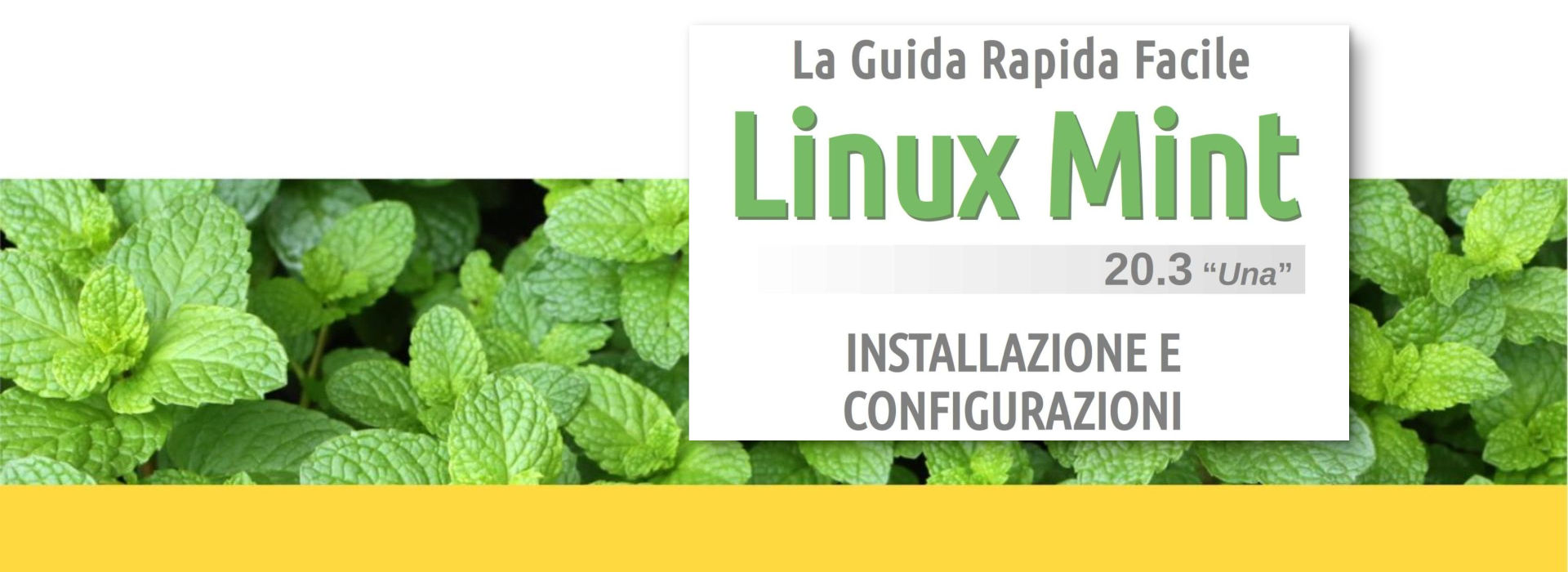 Cover pagina ebook LInux Mint 20.3 installazione e configurazioni