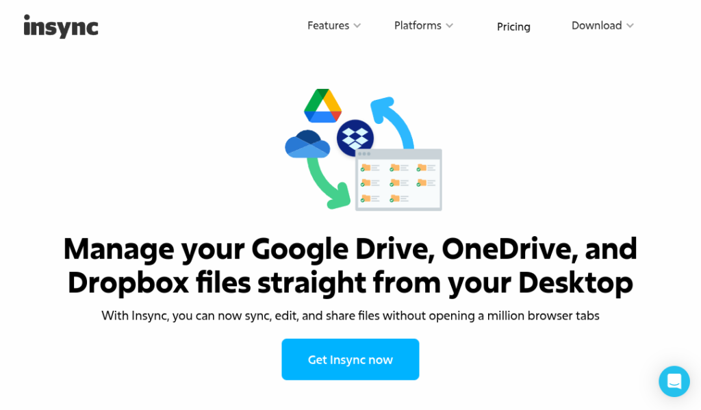 Homepage di Insync On eDrive  Google Drive Dropbox Linux