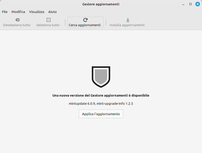 L'update di Gestore Aggiornamenti per passare a Linux Mint 21.3