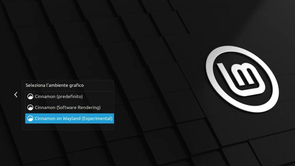 Supporto sperimentale sessioni Wayland in Linux Mint 21.3