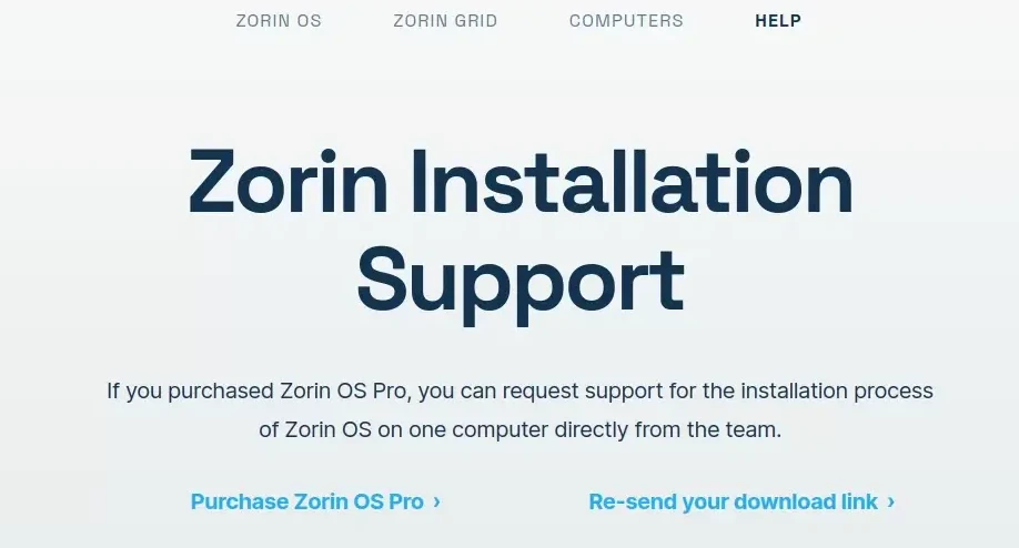 L'accesso al supporto personalizzato per utenti Zorin OS Pro