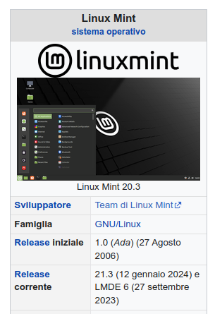 Linux Mint su Wikipedia: un ottimo sistema operativo Linux per principianti