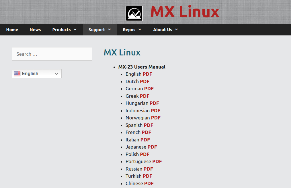 La ricca documentazione ufficiale tradotta di MX Linux